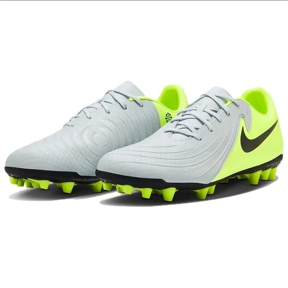 Nike Phantom GX II‎ Academy AG Soccer Cleats Silver Black Volt FJ2552-003 Size 6 main image 4